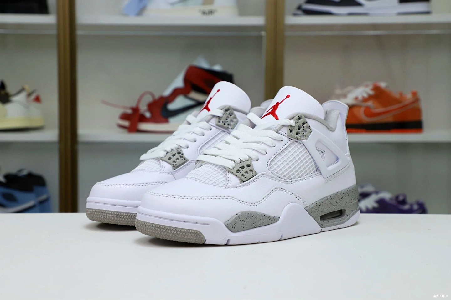 1st Kicks Shoes 'WHITE AIR 4 OREO' JORDAN RETRO 2021 Kimikick TopPick 1119